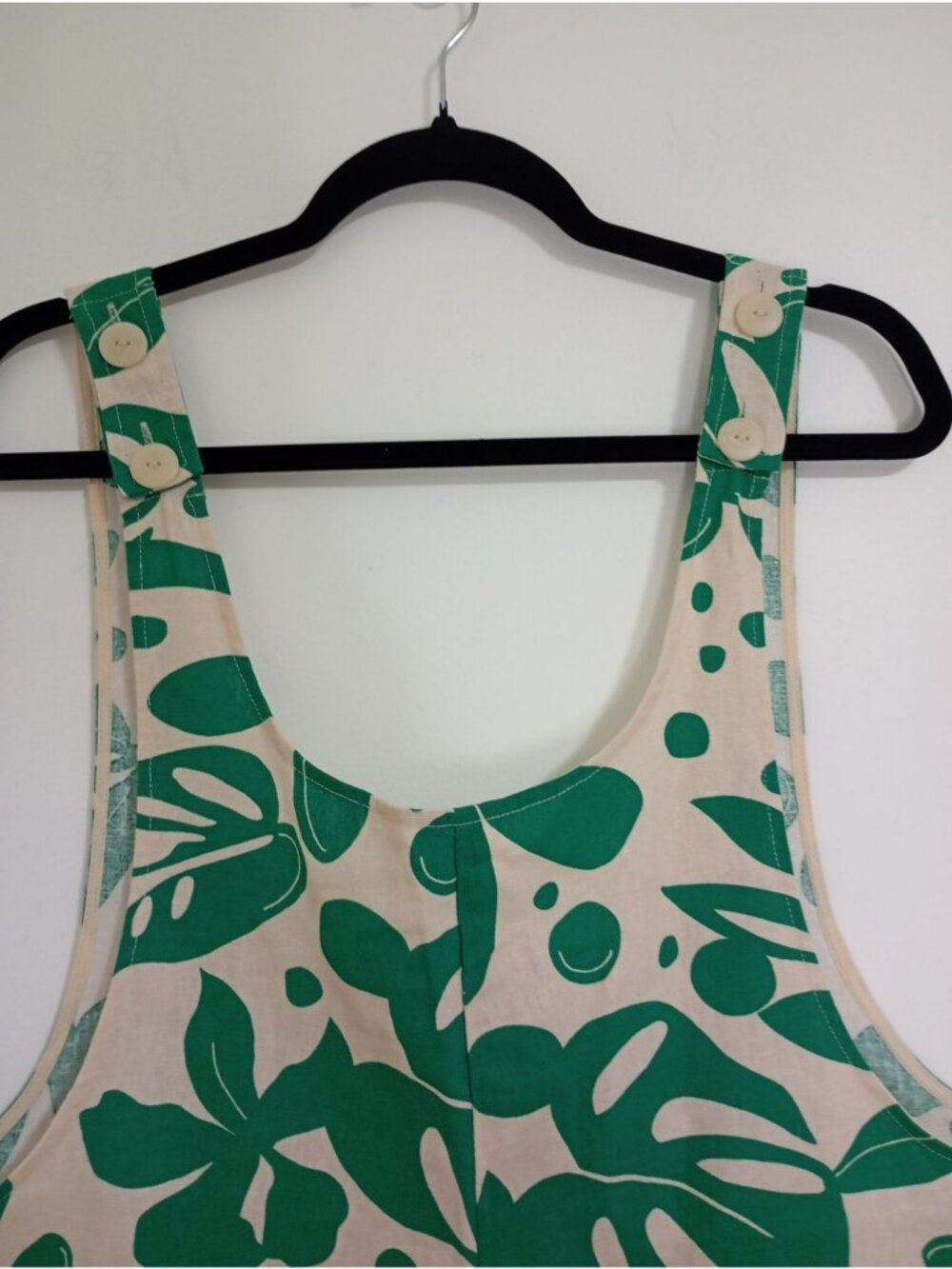 Anthropologie Corey Lynn Calter Romper Green Tank Linen-Blend Pockets Size M - Picture 5 of 13